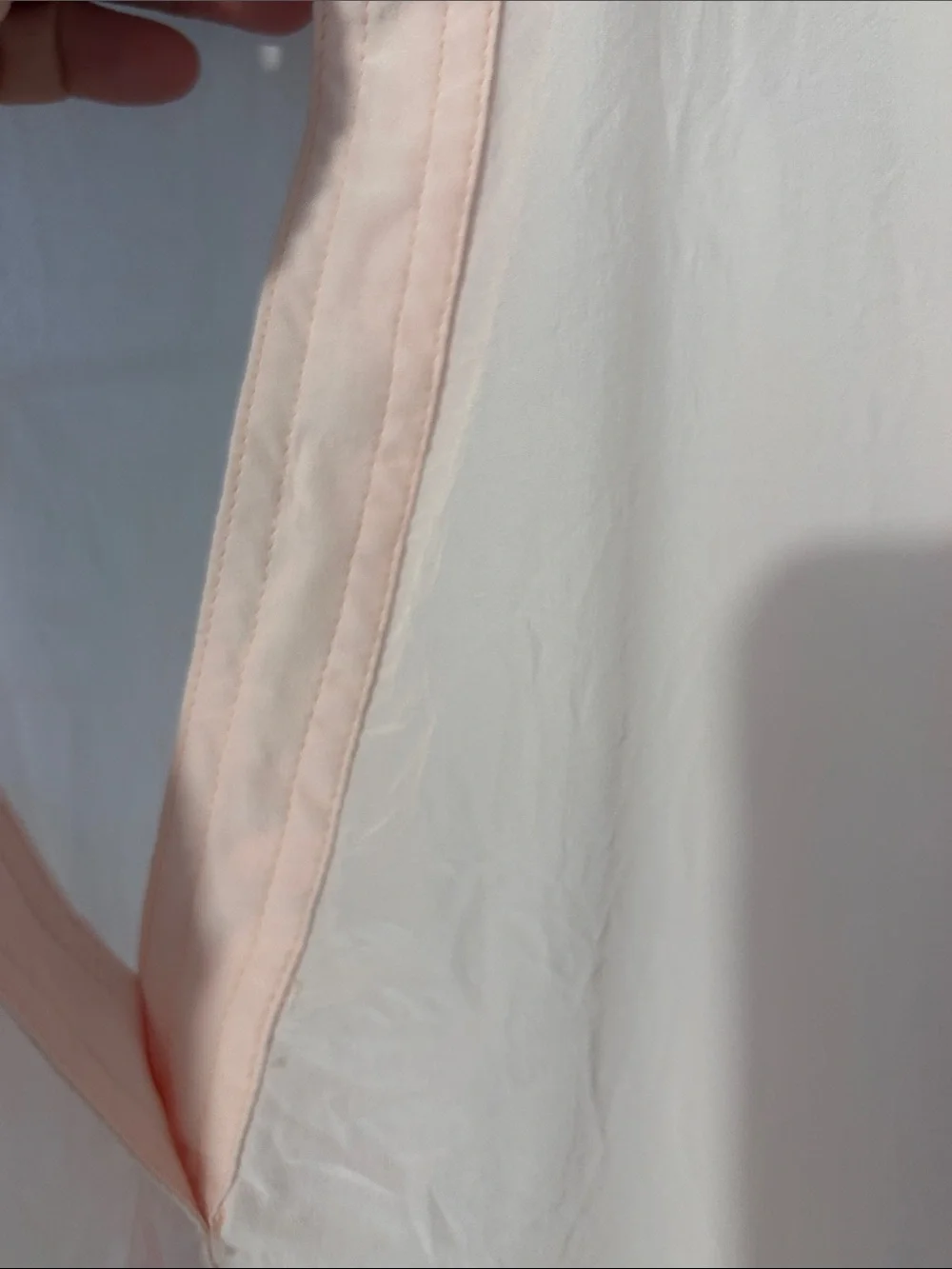 J. Crew Pale Pink Short Sleeve Popover  Blouse